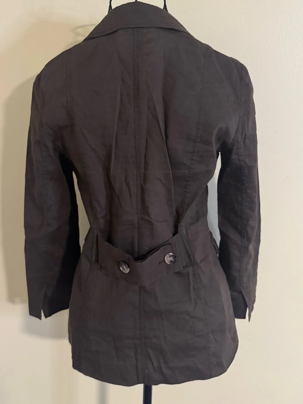 Theory Women’s Button Down Collared Brown Jacket Size 6
